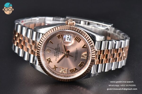 DateJust 36MM 126231 RG/SS VSF 904L RG Dial Diamond Marker RG/SS Jubilee Bracelet VS3235 - Image 15
