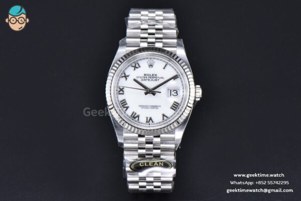 DateJust 36MM 126234 Clean CF white Dial Roma Maker Jubilee Bracelet VR3235 - Image 3