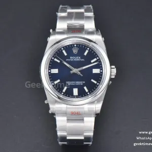 Oyster Perpetual 126000 36mm 904L GMF blaues Zifferblatt SS-Armband VR3230