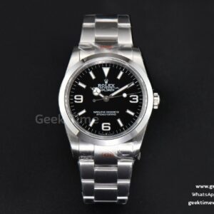 Explorer 124273 36mm 904L GMF Black Dial SS Bracelet VR3230