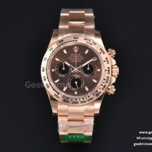 Daytona 116505 RG APSF Brown Dial Lume Marker RG Bracelet SH4130