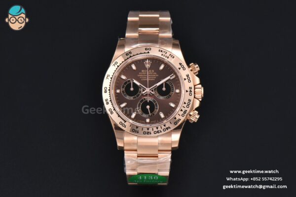 Daytona 116505 RG APSF Brown Dial Lume Marker RG Bracelet SH4130 - Image 2