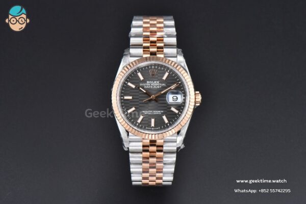DateJust 36mm 126231 VSF RG/SS Gray Motif Dial Jubilee Bracelet VS3235 - Image 2