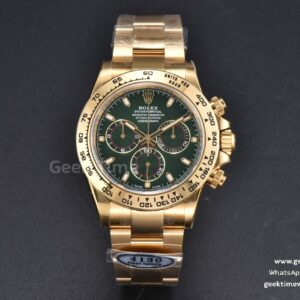 Daytona 116508 YG 904L Clean CF Green Dial YG Bracelet SA4130