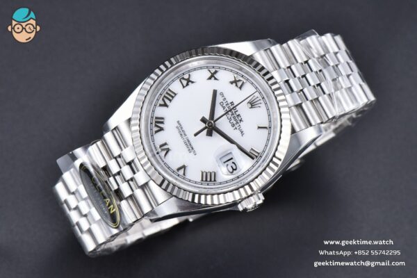 DateJust 36MM 126234 Clean CF white Dial Roma Maker Jubilee Bracelet VR3235 - Image 2