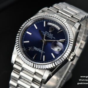 DayDate 36MM BPF Blue Dial SS Bracelet A2836
