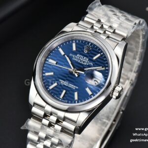 DateJust 36mm BPF Smooth Bezel Blue Motif Dial Jubilee Bracelet A2824
