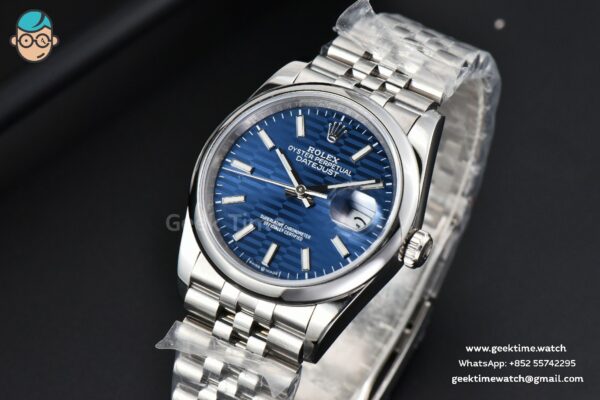 DateJust 36mm BPF Smooth Bezel Blue Motif Dial Jubilee Bracelet A2824