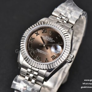 DateJust 28MM Ladies WF Gray Dial Roma Marker Jubilee Bracelet A2236