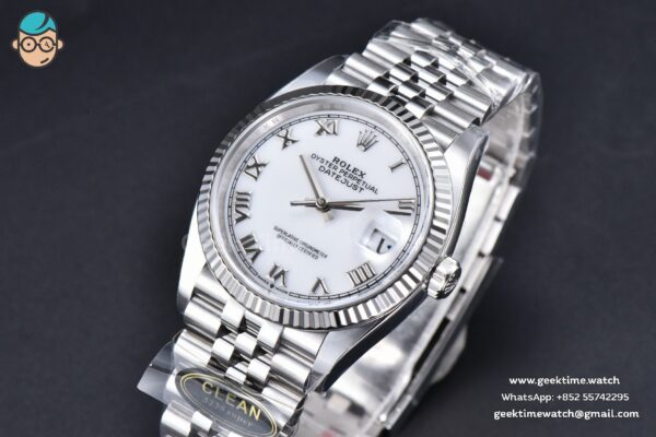DateJust 36MM 126234 Clean CF white Dial Roma Maker Jubilee Bracelet VR3235
