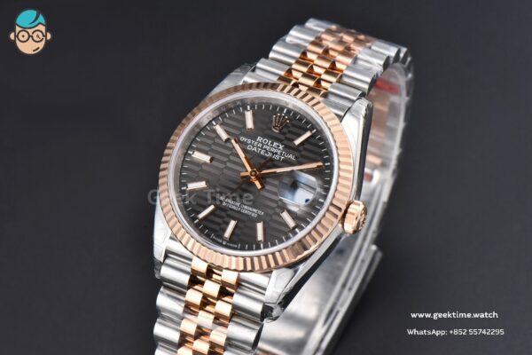DateJust 36mm 126231 VSF RG/SS Gray Motif Dial Jubilee Bracelet VS3235