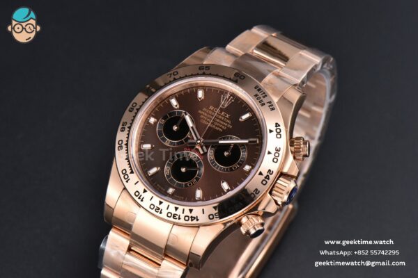 Daytona 116505 RG APSF Brown Dial Lume Marker RG Bracelet SH4130