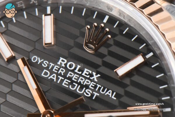 DateJust 36mm 126231 VSF RG/SS Gray Motif Dial Jubilee Bracelet VS3235 - Image 5