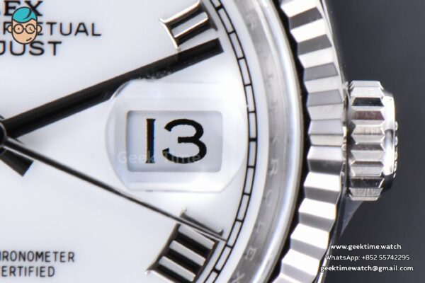 DateJust 36MM 126234 Clean CF white Dial Roma Maker Jubilee Bracelet VR3235 - Image 9