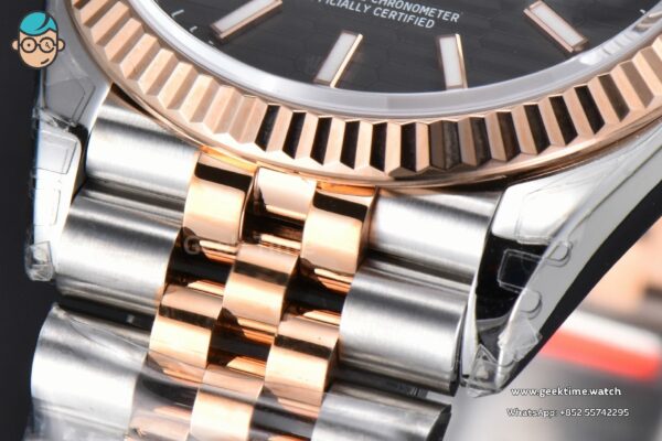 DateJust 36mm 126231 VSF RG/SS Gray Motif Dial Jubilee Bracelet VS3235 - Image 10
