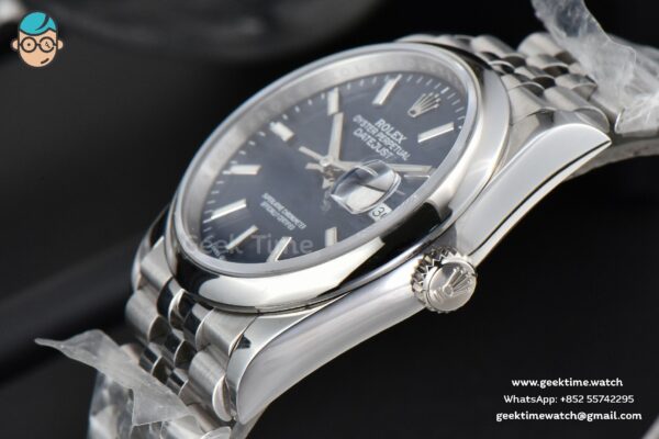 DateJust 36mm BPF Smooth Bezel Blue Motif Dial Jubilee Bracelet A2824 - Image 10