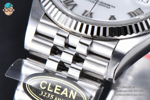 DateJust 36MM 126234 Clean CF white Dial Roma Maker Jubilee Bracelet VR3235 - Image 10