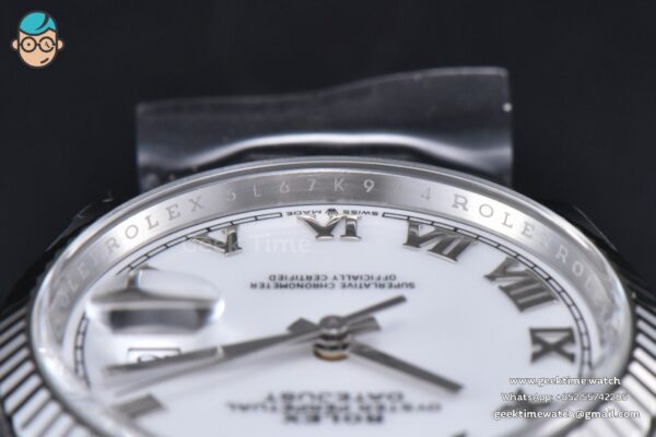 DateJust 36MM 126234 Clean CF white Dial Roma Maker Jubilee Bracelet VR3235 - Image 13