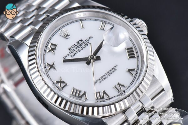 DateJust 36MM 126234 Clean CF white Dial Roma Maker Jubilee Bracelet VR3235 - Image 14