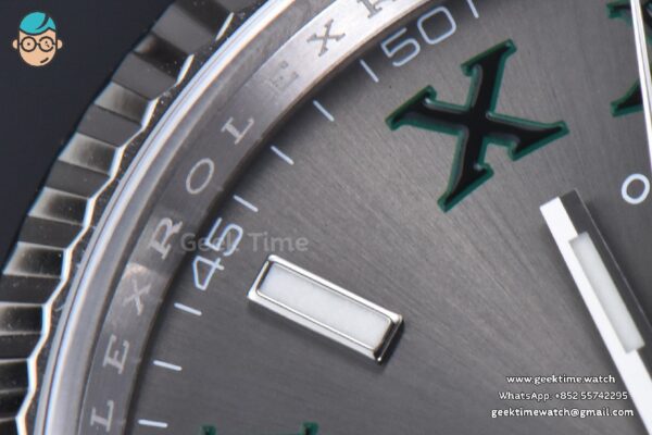 DateJust 36MM 126234 Clean CF Wimbledon Gray Dial Green Marker Jubilee Bracelet VR3235 - Image 15