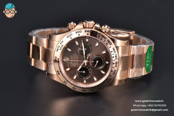 Daytona 116505 RG APSF Brown Dial Lume Marker RG Bracelet SH4130 - Image 15