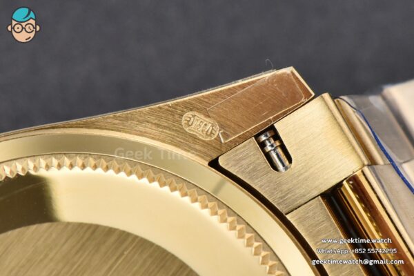 DateJust 31MM 904L YG GMF Fluted Bezel Green Flowers Dial President Bracelet A2824 - Image 28