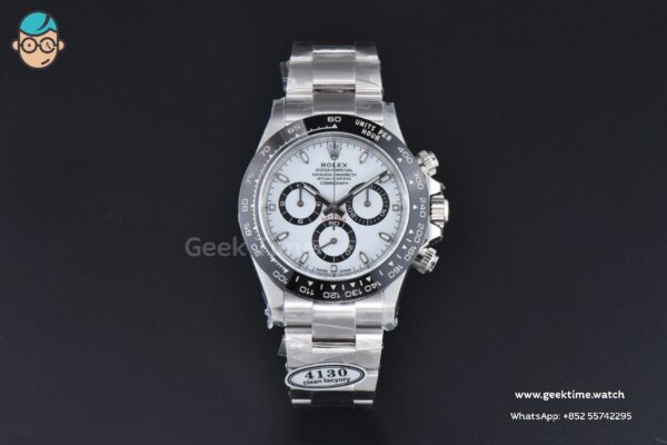 Daytona 116500 Panda 40mm Clean Factory V3 904L Black Ceramic White Dial 4130 - Image 4
