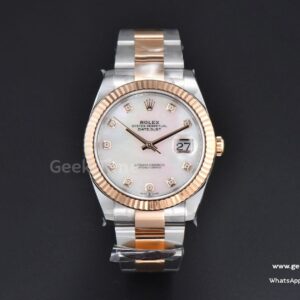 DateJust 41mm 126331 Clean CF RG/SS Perlmutt-Zifferblatt Oyster-Armband VR3235