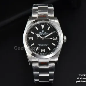 Explorer I 124270 36mm EWF schwarzes Zifferblatt SS-Armband A3230