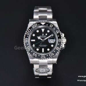 GMT Master II 126710 GRNR 40mm Clean CF 904L schwarz-graue Lünette schwarzes Zifferblatt Oyster-Armband DD3285