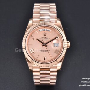 Day-Date 40mm RG GMF RG Dial Roma Marker President Bracelet A2836