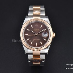 DateJust 41mm 126331 Clean CF RG/SS schokoladenbraunes Zifferblatt Oyster-Armband VR3235