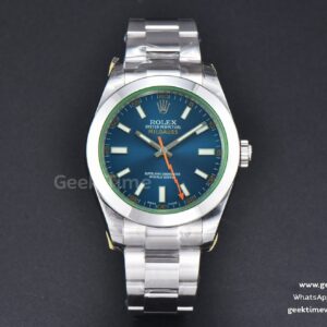 Milgauss 116400 GV 40mm 904L GSF blaues Zifferblatt Armband SA3131