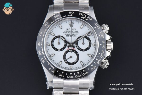 Daytona 116500 Panda 40mm Clean Factory V3 904L Black Ceramic White Dial 4130 - Image 2