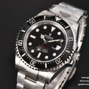 Sea-Dweller 126600 43mm VSF Black Ceramic ‘Red Text’ SS Bracelet VS3235
