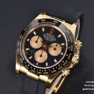 Daytona 116518 904L YG Clean CF Black Dial YG Subdial Oysterflex Strap SA4130
