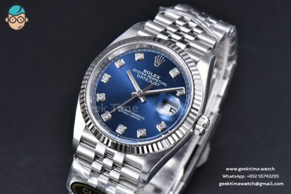 DateJust 36MM 126234 Clean CF Blue Dial Diamond Marker Jubilee Bracelet VR3235