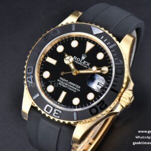 Yacht-Master 226658 Clean CF 42MM Ceramic Black Dial Oysterflex Strap VR3235