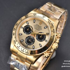 Daytona 116508 YG 904L Clean CF YG Dial Black Subdial YG Bracelet SA4130