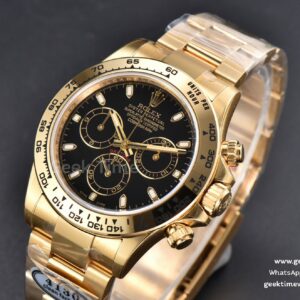 Daytona 116508 YG 904L Clean CF Black Dial YG Bracelet SA4130