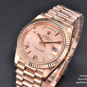 DayDate 40MM RG GMF RG Dial Roma Marker President Bracelet A2836