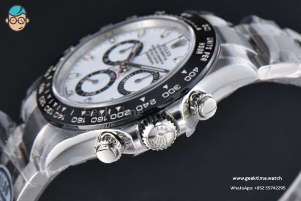 Daytona 116500 Panda 40mm Clean Factory V3 904L Black Ceramic White Dial 4130 - Image 6