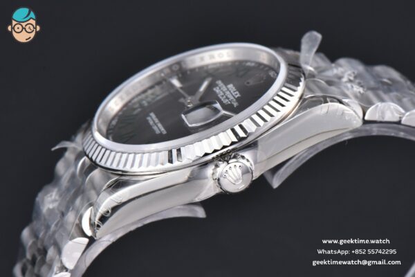 DateJust 36MM 904L VSF Wimbeldon Gray Dial Green Marker Jubilee VS3235 - Image 6