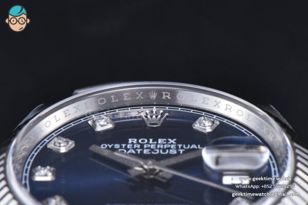 DateJust 36MM 126234 Clean CF Blue Dial Diamond Marker Jubilee Bracelet VR3235 - Image 7