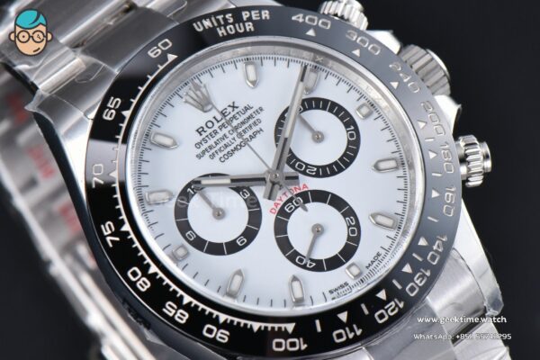 Daytona 116500 Panda 40mm Clean Factory V3 904L Black Ceramic White Dial 4130 - Image 7
