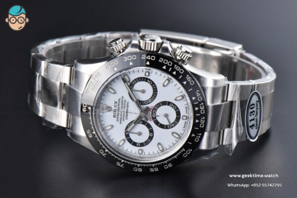 Daytona 116500 Panda 40mm Clean Factory V3 904L Black Ceramic White Dial 4130 - Image 9