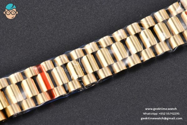 DateJust 31MM 904L YG GMF Fluted Bezel Green Flowers Dial President Bracelet A2824 - Image 30