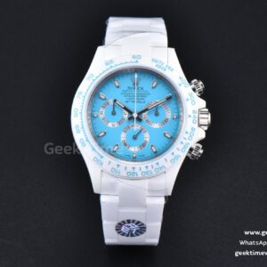Daytona AETF White Ceramic Blue Dial Ceramic Bracelet SA4130 V2