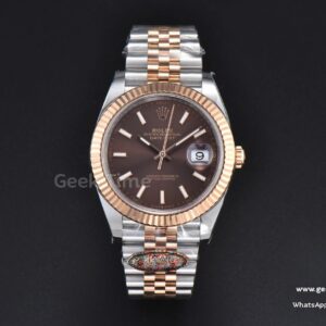 DateJust 41mm 126331 Clean CF RG/SS schokoladenbraunes Zifferblatt Jubilee-Armband VR3235