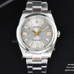 Oyster Perpetual 124300 41mm EWF silberfarbenes Zifferblatt SS-Armband A3230
